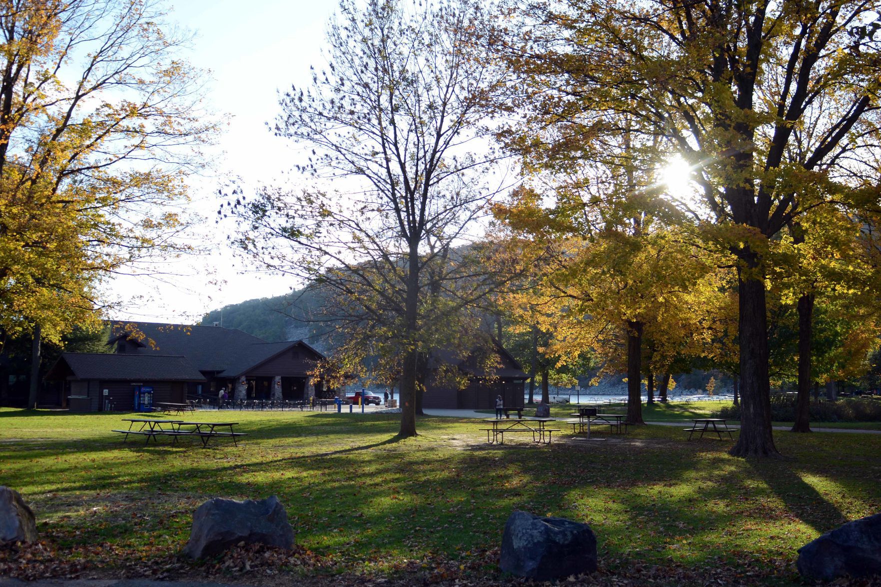 Devil's Lake shows autumn colors, Oct. 18